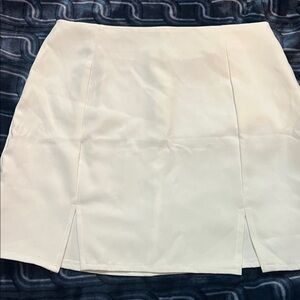 Nasty Gal high waisted White Mini Skirt